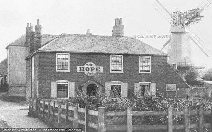 Photo of Hythe, The Hope Inn And Windmill c.1910