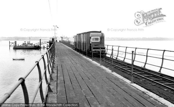 Photo of Hythe, The Pier Train c.1955