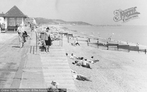 Photo of Hythe, The Promenade And Beach c.1960