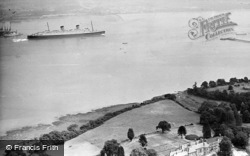 The Queen Elizabeth From The West Cliff Hotel c.1955, Hythe
