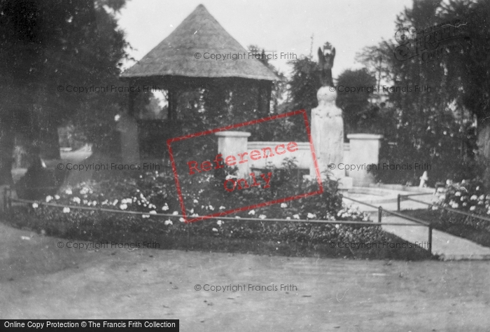 Photo of Hythe, War Memorial And Bandstand 1927