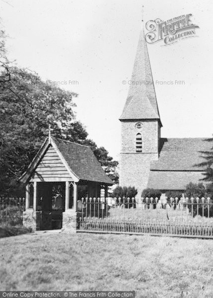 Photo of Ickham, St John's Church c.1955