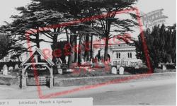 The Church And Lychgate c.1955, Ickleford