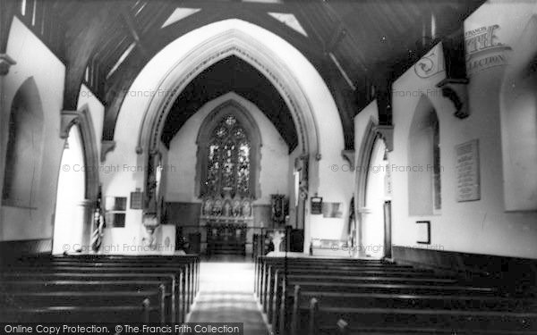 Photo of Ide Hill, The Church Interior c.1960