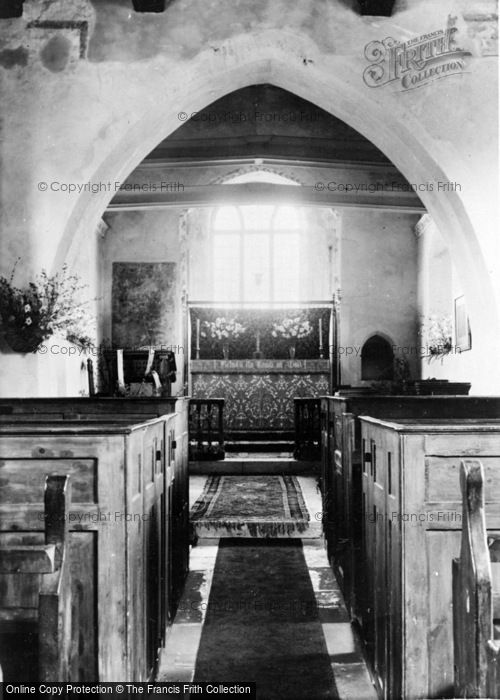 Photo of Idsworth, St Hubert's Chapel Interior c.1955