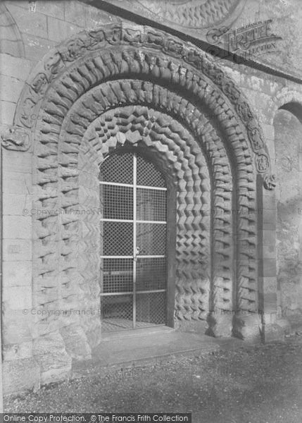 Photo of Iffley, Church, West Door 1890