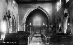 St Margaret's Church Interior 1905, Ifield