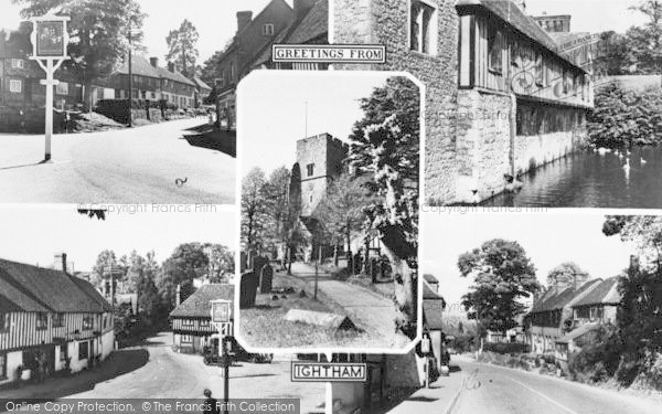 Photo of Ightham, Composite c.1955