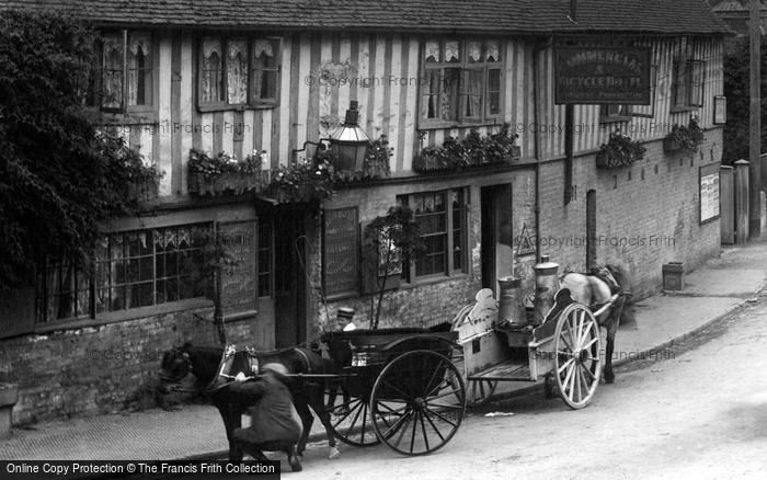 Photo of Ightham, Horse And Trap And Milk Cart 1901