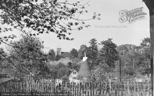 Photo of Ightham, The Church And Oast House c.1955
