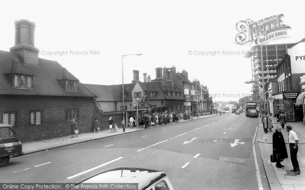 Photo of Ilford, the High Road and Old Houses c1965