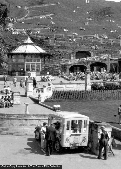 Photo of Ilfracombe, An Ice Cream Van c.1935