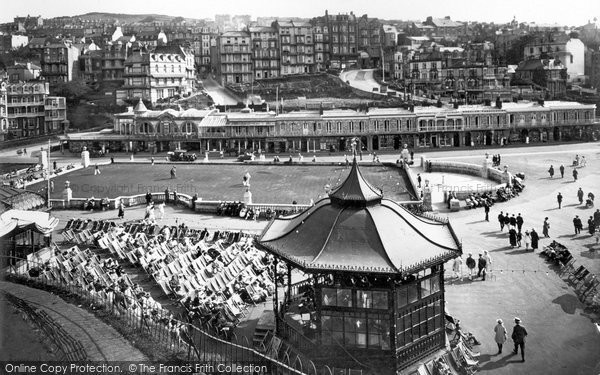 Photo of Ilfracombe, Bandstand And Town 1923