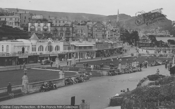Photo of Ilfracombe, Bowling Green And Promenade c.1935
