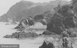 Coast Line At Hillsborough c.1955, Ilfracombe