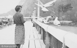 Feeding The Sea Gulls c.1955, Ilfracombe