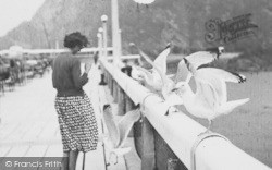 Feeding The Sea Gulls c.1955, Ilfracombe