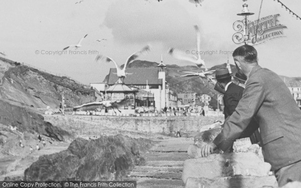 Photo of Ilfracombe, Feeding The Sea Gulls c.1955