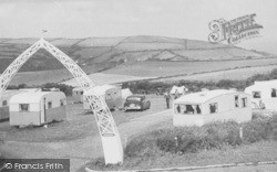 Mullacott Cross Caravan Park c.1955, Ilfracombe