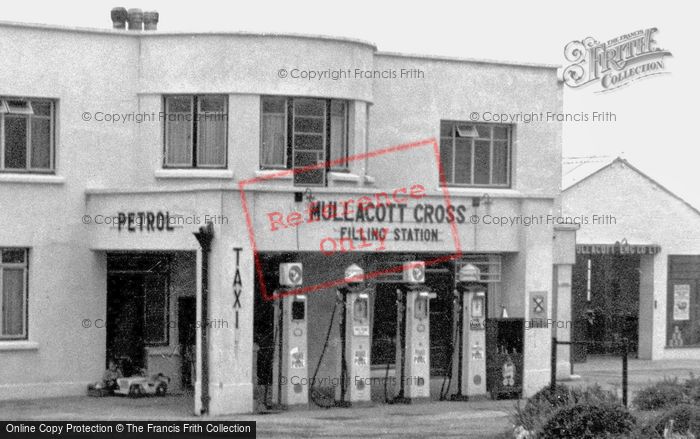 Photo of Ilfracombe, Mullacott Filling Station c.1955