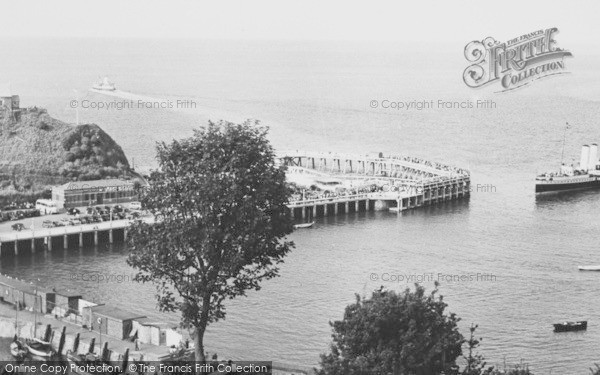 Photo of Ilfracombe, Steamer Calling At The Pier c.1955