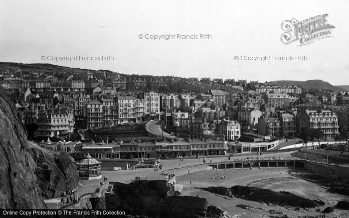 Photo of Ilfracombe, Town And Beach From Capstone c.1935