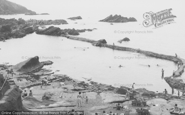 Photo of Ilfracombe, West Beach c.1955