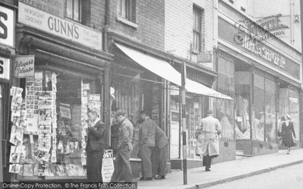 Photo of Ilkeston, Bath Street Shops c.1955