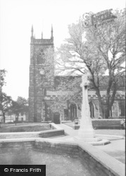 St Mary's Church And Memorial c.1965, Ilkeston