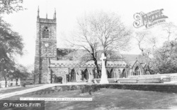 The Memorial And St Mary's Church c.1965, Ilkeston