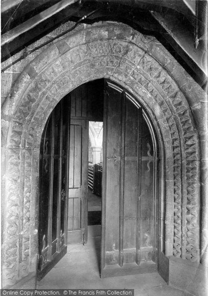 Photo of Ilkley, All Saints Church, The Norman Porch 1911
