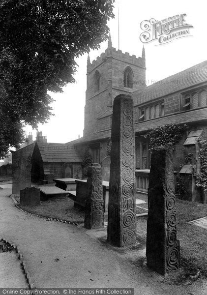 Photo of Ilkley, All Saints' Church, The Saxon Crosses 1911