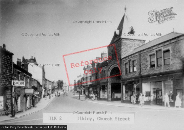 Photo of Ilkley, Church Street c.1955