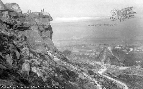 Photo of Ilkley, Cow And Calf Rocks 1921
