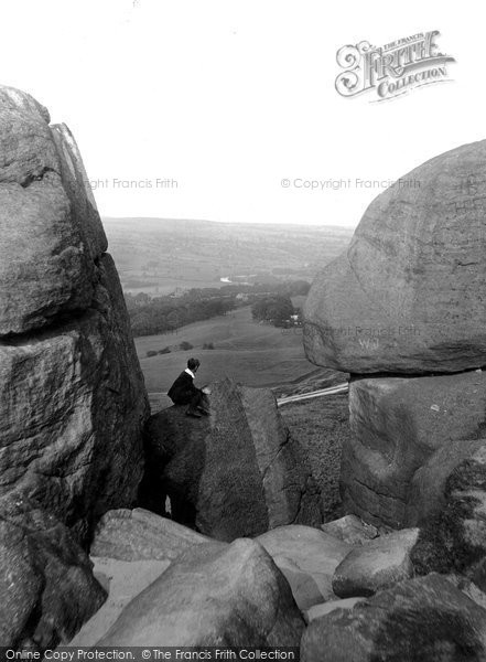 Photo of Ilkley, Denton Park From The Cow And Calf Rocks 1914