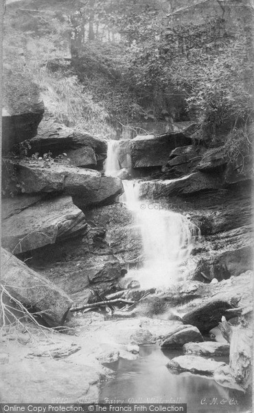 Photo of Ilkley, Fairy Dell Waterfall c.1890