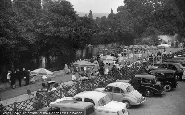 Photo of Ilkley, River And Tea Gardens From Riverside Café c.1965