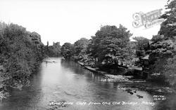 Riverside Cafe From The Old Bridge c.1960, Ilkley