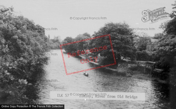 Photo of Ilkley, The River From The Old Bridge c.1960