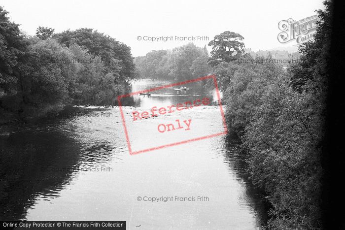 Photo of Ilkley, The River Wharfe 1953