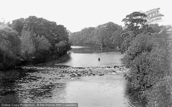 Photo of Ilkley, The River Wharfe c.1955