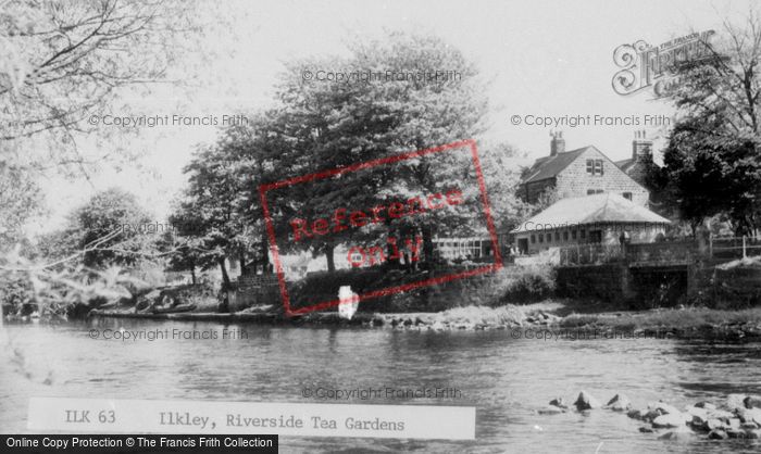 Photo of Ilkley, The Riverside Tea Gardens c.1960
