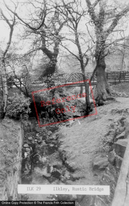 Photo of Ilkley, The Rustic Bridge c.1955