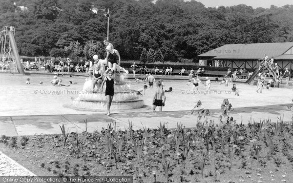Photo of Ilkley, The Swimming Pool c.1955