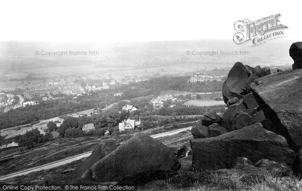 Photo of Ilkley, View From The Cow And Calf Rocks 1923