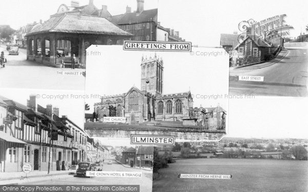 Photo of Ilminster, Composite c.1955