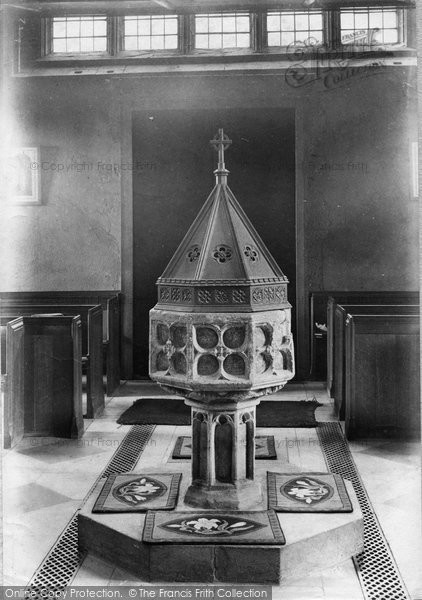 Photo of Ilminster, St Mary's Church Font 1907