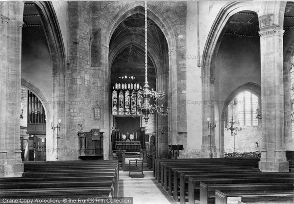 Photo of Ilminster, St Mary's Church Interior 1907