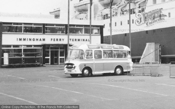 Photo of Immingham, Coach At The Ferry Terminal  c.1965