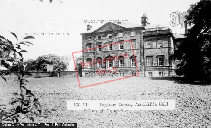 Photo of Ingleby Cross, Arncliffe Hall c.1960
